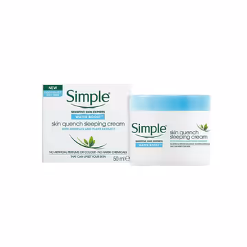 Simple Water Boost Skin Quench Sleeping Cream 50ml