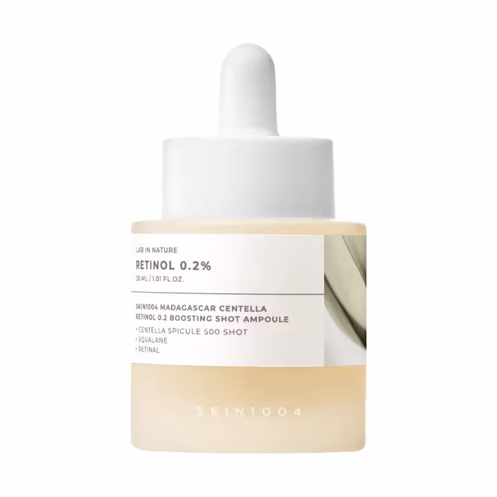 SKIN1004 Madagascar Centella Retinol 0.2 Boosting Shot Ampoule 30 ml | Firming & Texture-Refining Serum