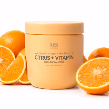 Tenzero Citrus Vitamin Sugar Scrub Sunflower 500g – Brightening Body Scrub