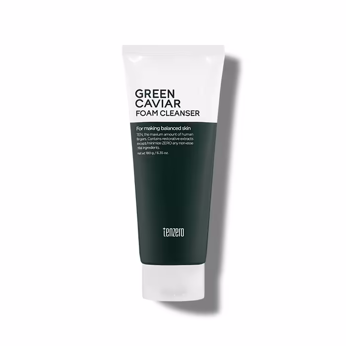 TENZERO Green Caviar Foam Cleanser 180 g | Hydrating & Soothing Facial Cleanser