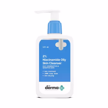 The Derma Co 2% Niacinamide Oily Skin Cleanser for Oily, Combination & Sensitive Skin 125ml