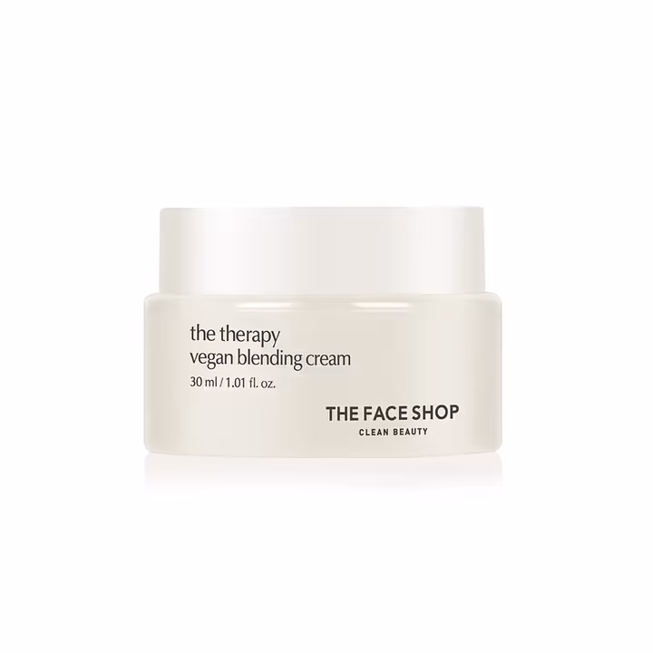 The Face Shop The Therapy Vegan Blending Cream 30ml – Hydrating Vegan Moisturizer