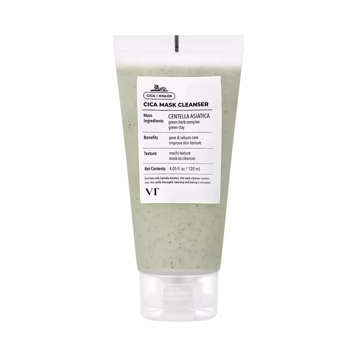 VT Cosmetics Cica Mask Cleanser 120ml – Soothing 2-in-1 Cleanser